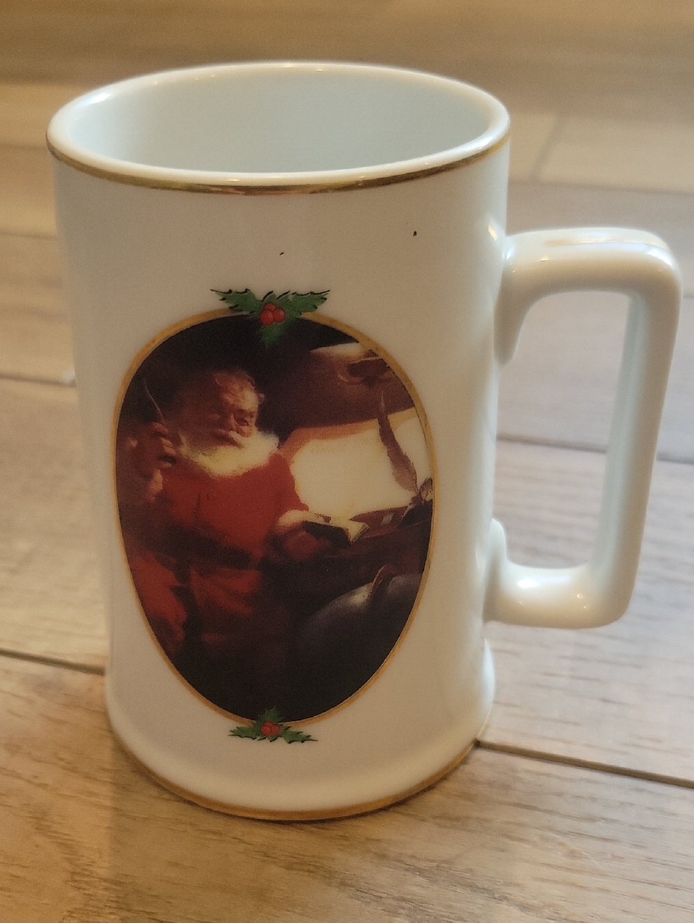 Vintage Coca Cola Santa Claus Christmas Coffee Cup Mug 1996